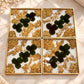 Irish Clover & Gold Resin Tray and Coaster Set - 5 Piece Set