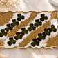 Irish Clover & Gold Resin Tray and Coaster Set - 5 Piece Set
