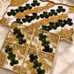 Irish Clover & Gold Resin Tray and Coaster Set - 5 Piece Set