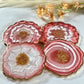 AMAZING APRICOT GOLD COASTER | DOUBLE-SIDED | HOME DECOR | HOME GIFT