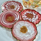 AMAZING APRICOT GOLD COASTER | DOUBLE-SIDED | HOME DECOR | HOME GIFT