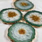 WONDERFUL GREEN & GOLD COASTER | DOUBLE-SIDED | HOME DECOR | HOME GIFT