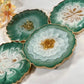 WONDERFUL GREEN & GOLD COASTER | DOUBLE-SIDED | HOME DECOR | HOME GIFT