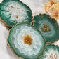 WONDERFUL GREEN & GOLD COASTER | DOUBLE-SIDED | HOME DECOR | HOME GIFT