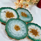 WONDERFUL GREEN & GOLD COASTER | DOUBLE-SIDED | HOME DECOR | HOME GIFT