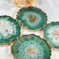WONDERFUL GREEN & GOLD COASTER | DOUBLE-SIDED | HOME DECOR | HOME GIFT