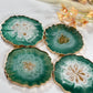 WONDERFUL GREEN & GOLD COASTER | DOUBLE-SIDED | HOME DECOR | HOME GIFT