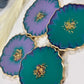 STUNNING LAVENDER SUNSET & GREEN COASTER | HOME DECOR | HOME GIFT