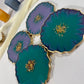 STUNNING LAVENDER SUNSET & GREEN COASTER | HOME DECOR | HOME GIFT